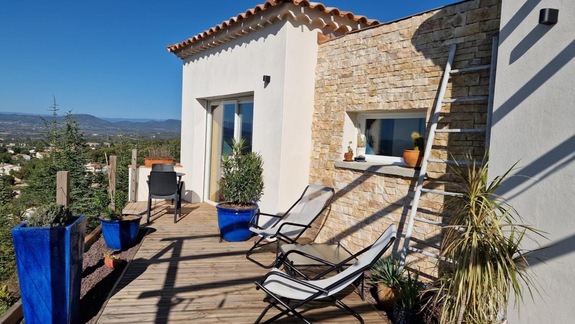 Reve D'Escapade Chambre Avec Vue Sublime Sur Les Cevennes Ardechoises บาร์แจค ภายนอก รูปภาพ